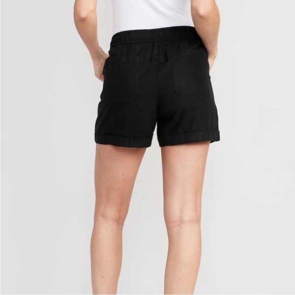 NWT! High-Waisted Linen-Blend Utility Shorts for Women -- 3.5-inch inseam - Picture 3 of 8